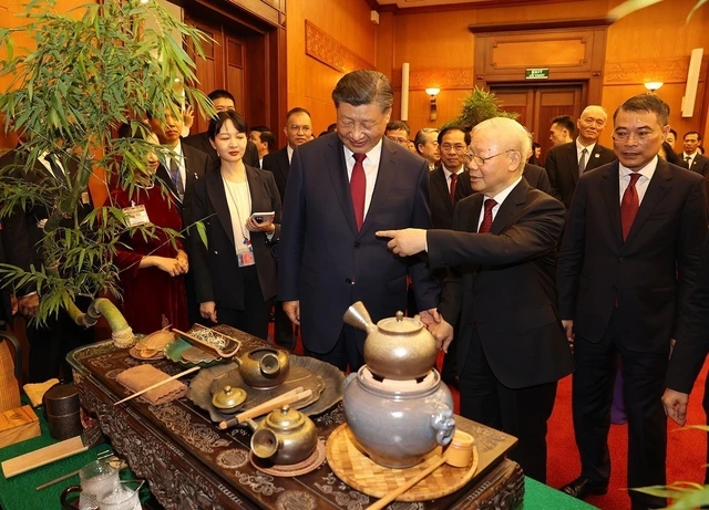 Bạch trà Shan tuyết Hà Giang góp mặt trong tiệc trà Tổng Bí thư Nguyễn Phú Trọng mời Tổng Bí thư, Chủ tịch Trung Quốc Tập Cận Bình