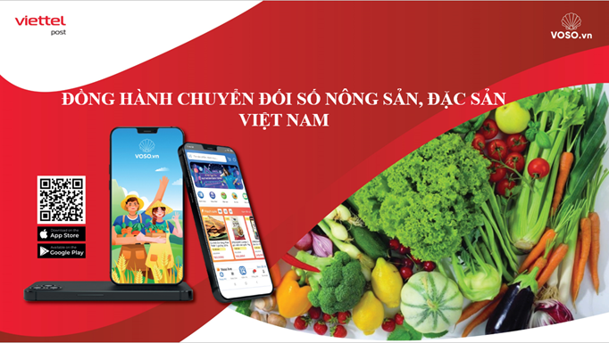 VOSO.VN đồng hành chuyển đối số nông sản, đặc sản Việt Nam