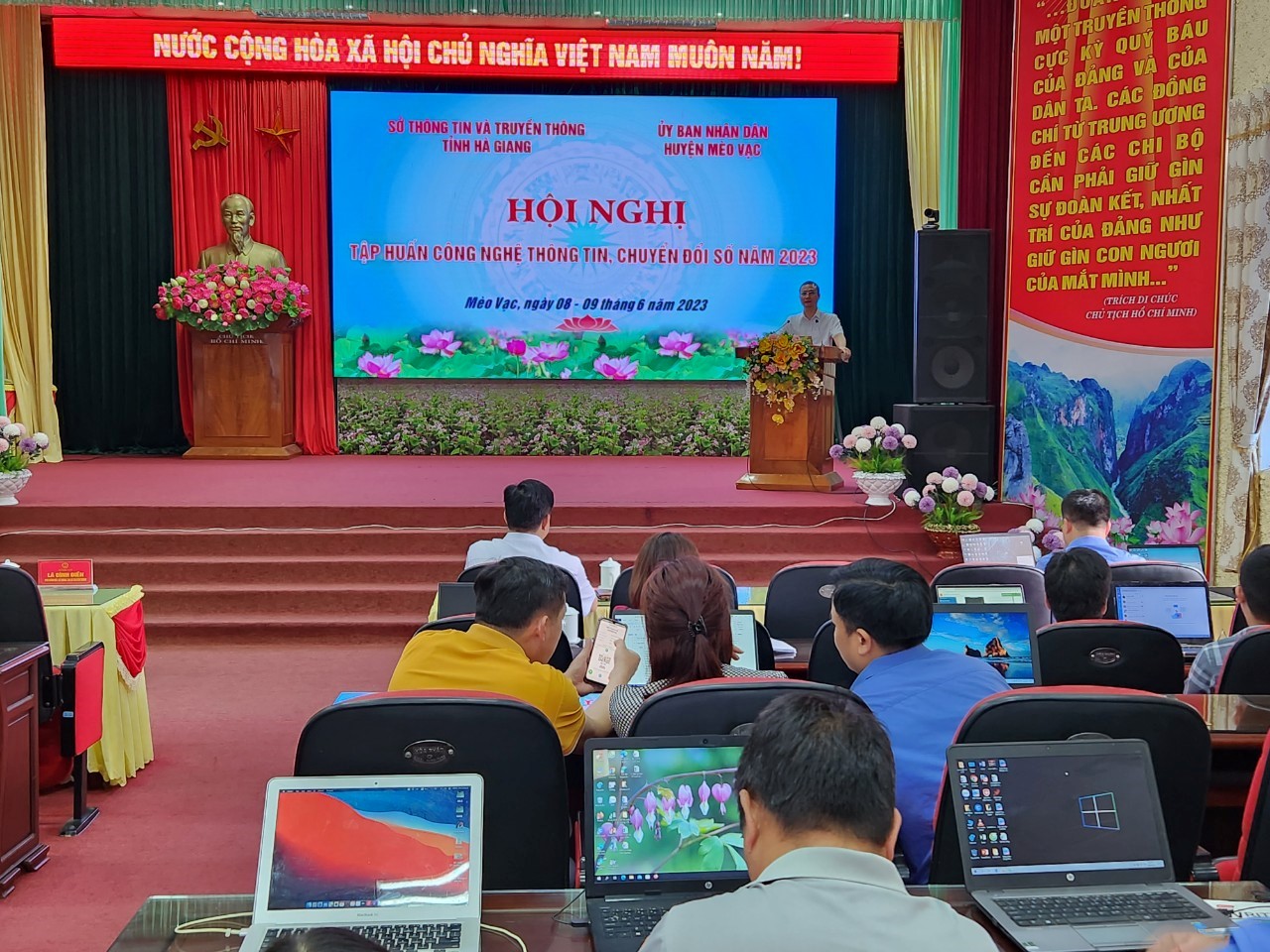 Khai mạc Hội nghị tập huấn công nghệ thông tin  và chuyển đổi số năm 2023 tại huyện Mèo Vạc