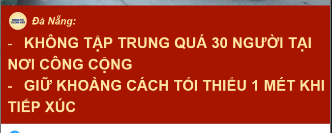 Đề nghị người dân tạm dừng di chuyển đến Thành phố Đà Nẵng